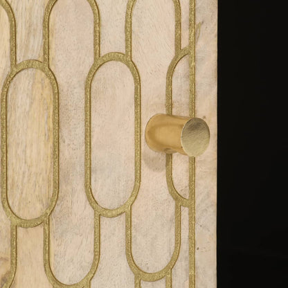 Tavolino da Salotto 100x54x40 cm in Legno Massello di Mango | homemem39