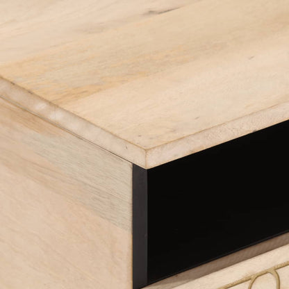 Tavolino da Salotto 80x54x40 cm in Legno Massello di Mango