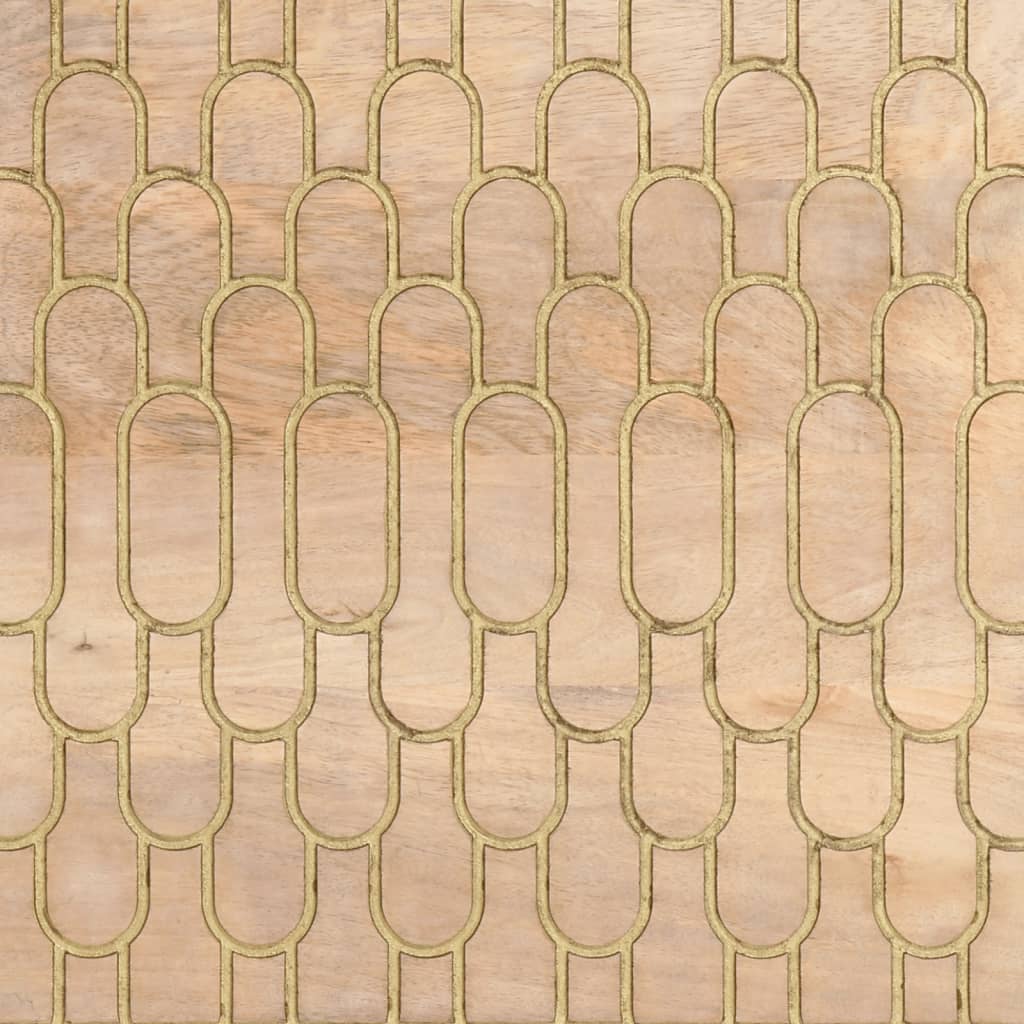 Tavolino da Salotto 80x54x40 cm in Legno Massello di Mango | homemem39