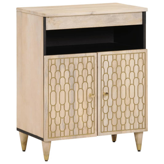 Credenza 60x33x75 cm in Legno Massello di Mango