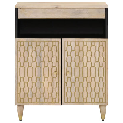 Credenza 60x33x75 cm in Legno Massello di Mango