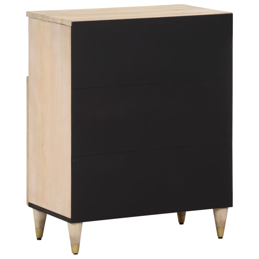 Credenza 60x33x75 cm in Legno Massello di Mango