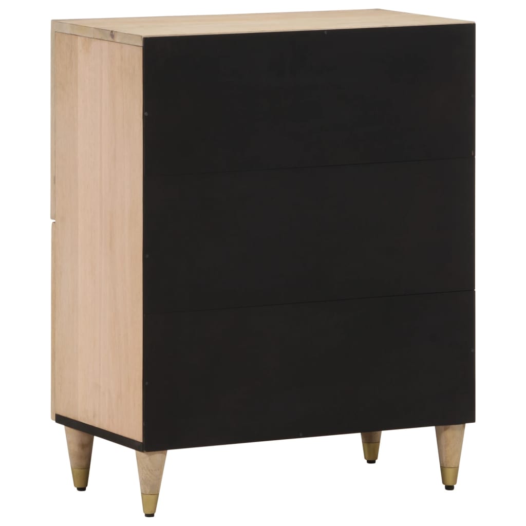 Credenza 60x33x75 cm in Legno Massello di Mango