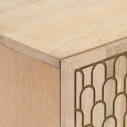 Credenza 60x33x75 cm in Legno Massello di Mango