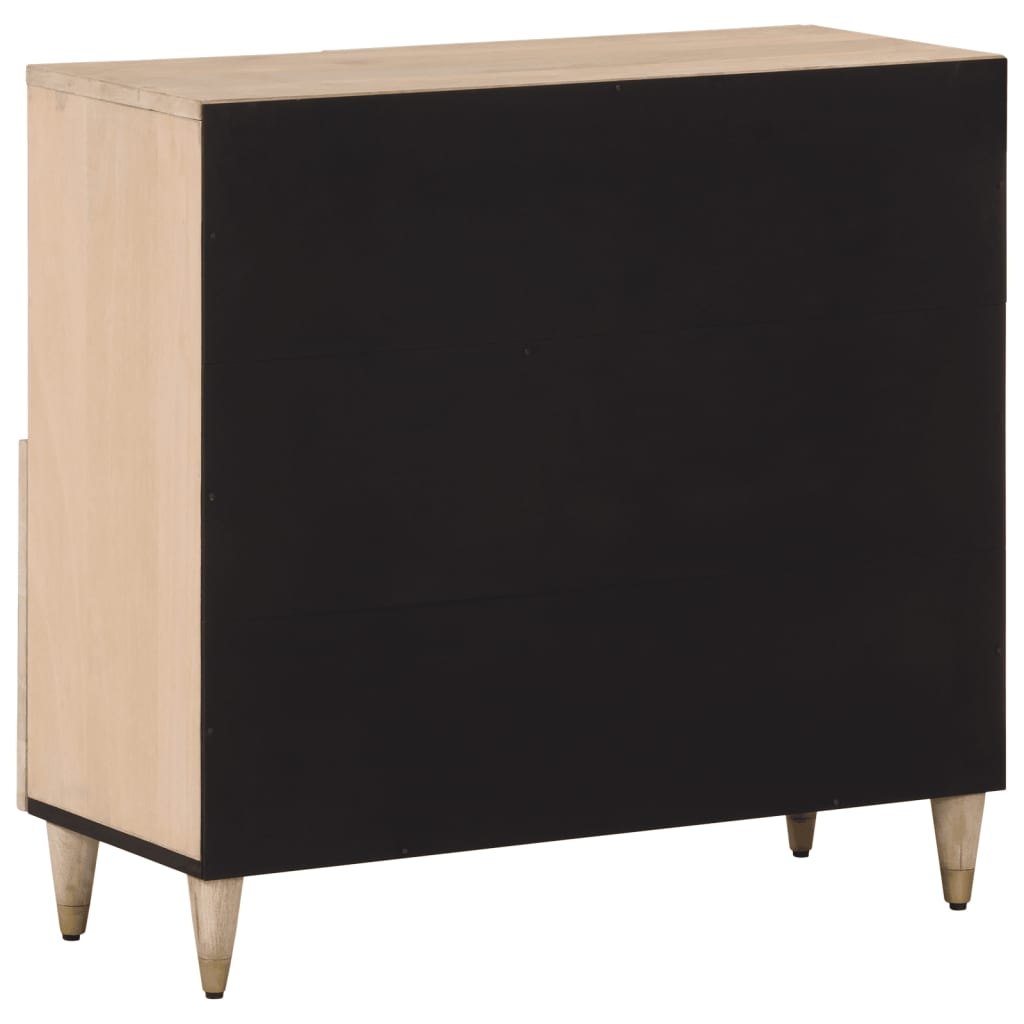 Credenza 80x33x75 cm in Legno Massello di Mango