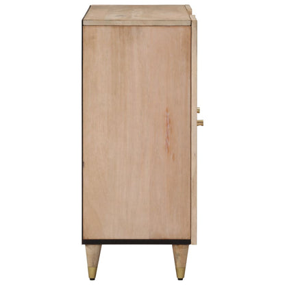 Credenza 90x33x75 cm in Legno Massello di Mango