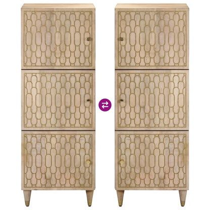 Credenza 40x33x110 cm in Legno Massello di Mango