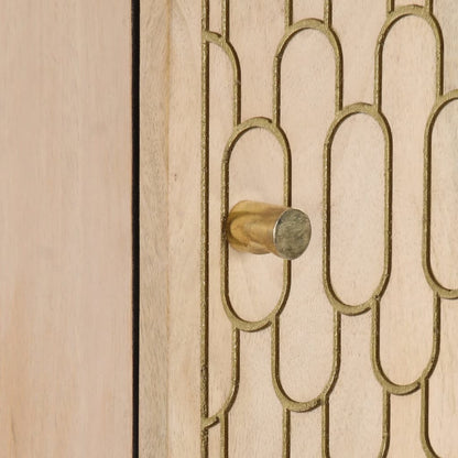 Credenza 40x33x110 cm in Legno Massello di Mango