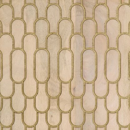 Credenza 40x33x110 cm in Legno Massello di Mango