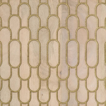 Credenza 60x33x110 cm in Legno Massello di Mango