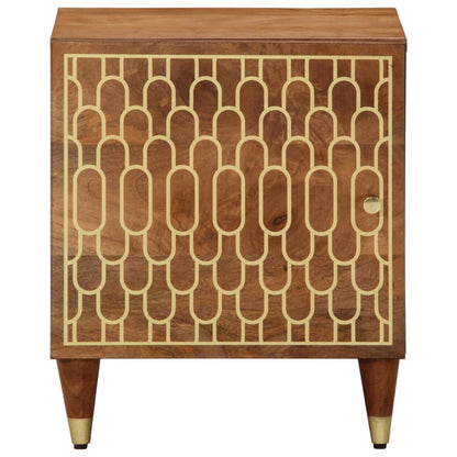 Comodino 40x33x46 cm in Legno Massello di Mango | homemem39