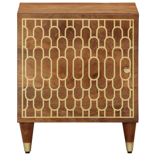 Comodino 40x33x46 cm in Legno Massello di Mango | homemem39