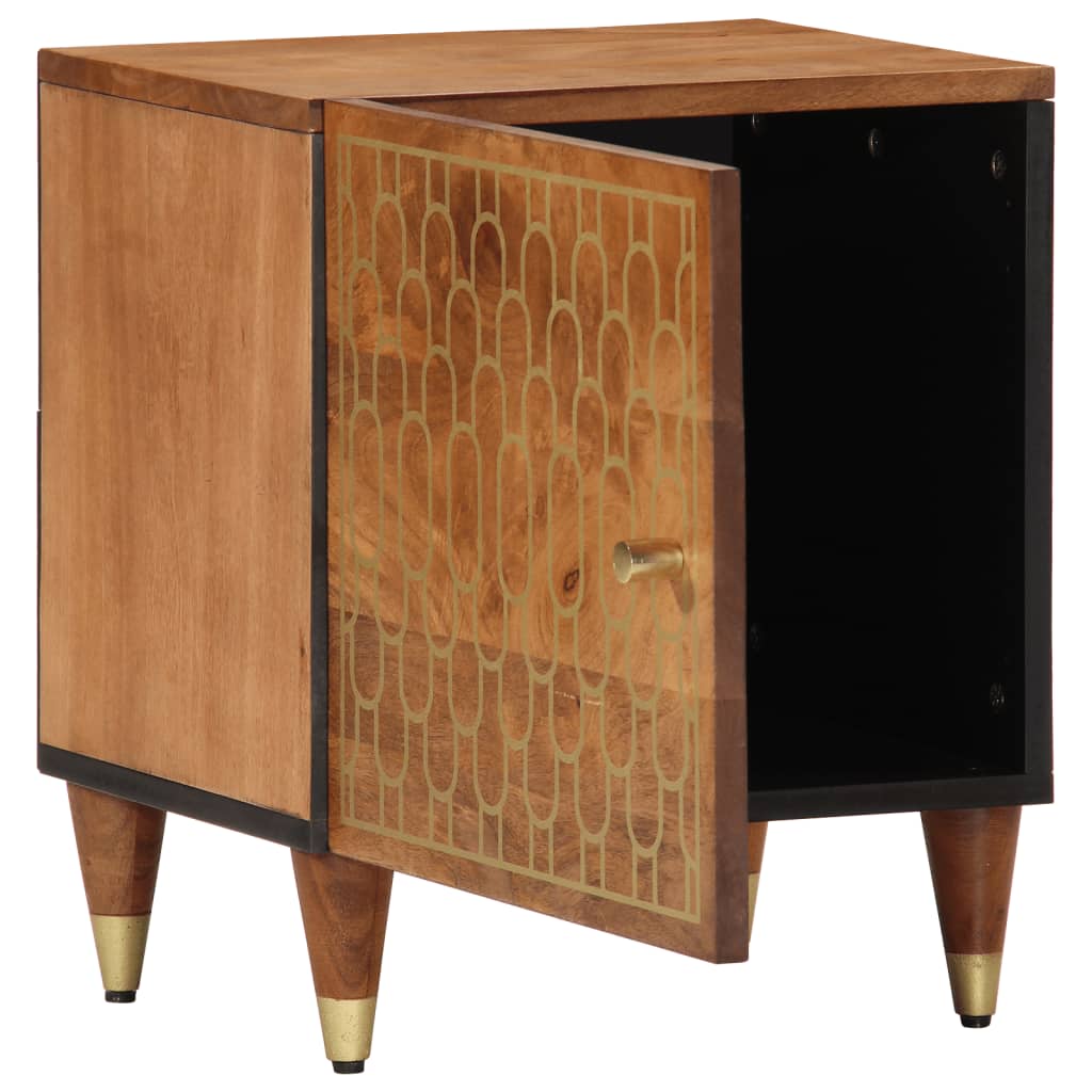 Comodini 2pz 40x33x46 cm in Legno Massello di Mango | homemem39