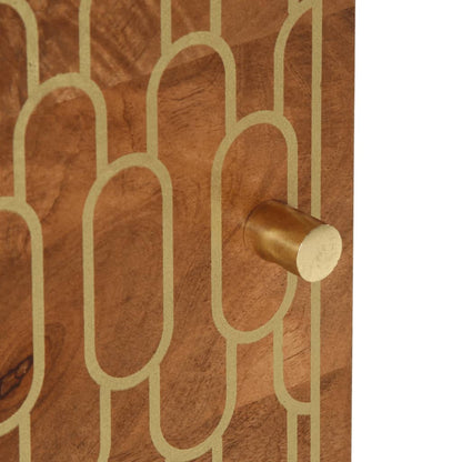 Comodini 2pz 40x33x46 cm in Legno Massello di Mango | homemem39