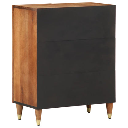 Credenza 60x33x75 cm in Legno Massello di Mango
