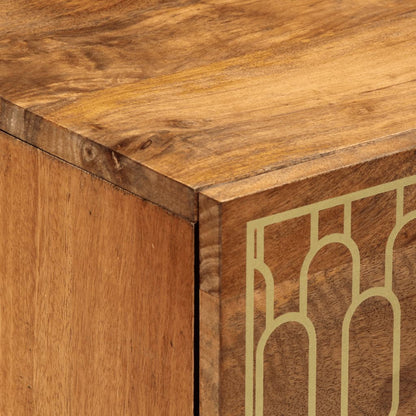 Credenza 60x33x75 cm in Legno Massello di Mango