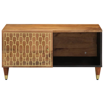 Tavolino da Salotto 80x50x40 cm Legno Massello di Mango | homemem39