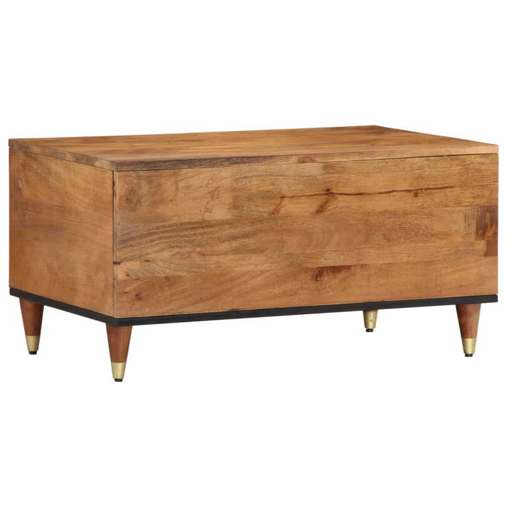 Tavolino da Salotto 80x50x40 cm Legno Massello di Mango | homemem39