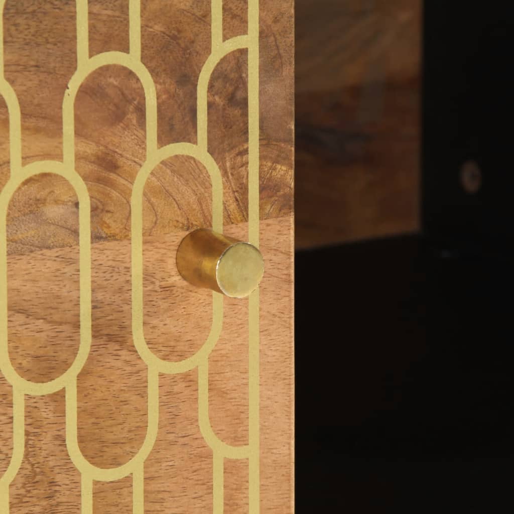 Tavolino da Salotto 80x50x40 cm Legno Massello di Mango | homemem39