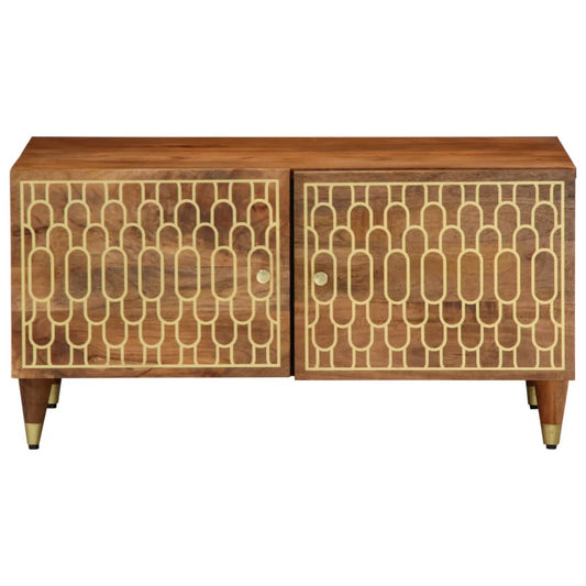 Tavolino da Salotto 80x50x40 cm Legno Massello di Mango | homemem39