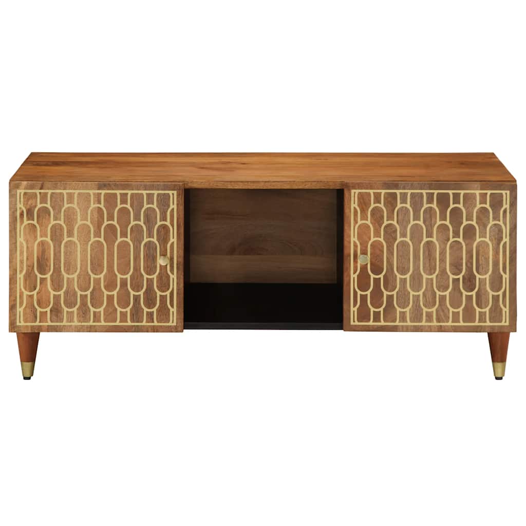 Tavolino da Salotto 100x54x40 cm in Legno Massello di Mango | homemem39
