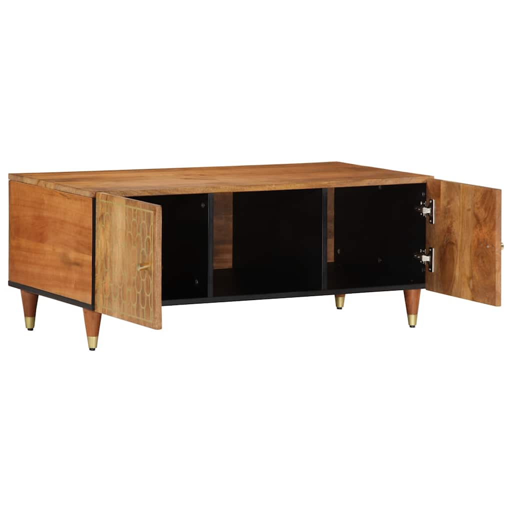 Tavolino da Salotto 100x54x40 cm in Legno Massello di Mango | homemem39