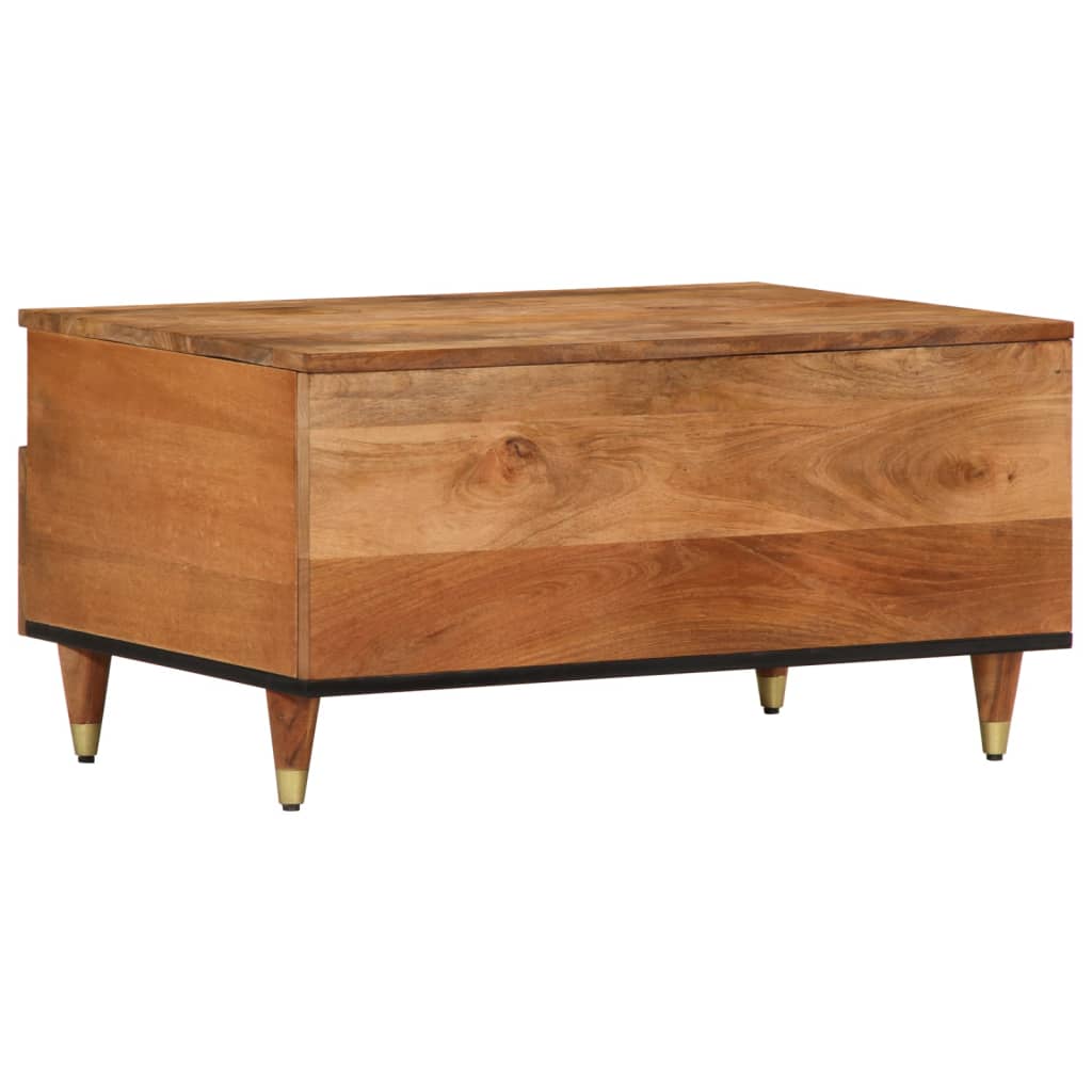 Tavolino da Salotto 80x54x40 cm in Legno Massello di Mango | homemem39