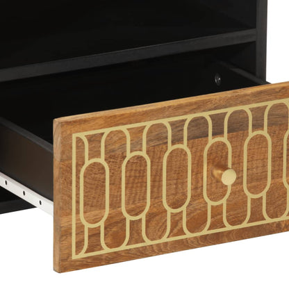Tavolino da Salotto 80x54x40 cm in Legno Massello di Mango | homemem39