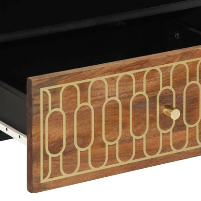 Mobile Porta TV 80x33x46 cm in Legno Massello di Mango - homemem39