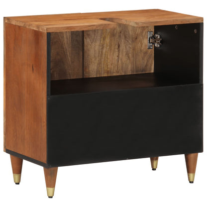 Mobile Lavabo da Bagno 62x33x58cm in Legno Massello di Mango