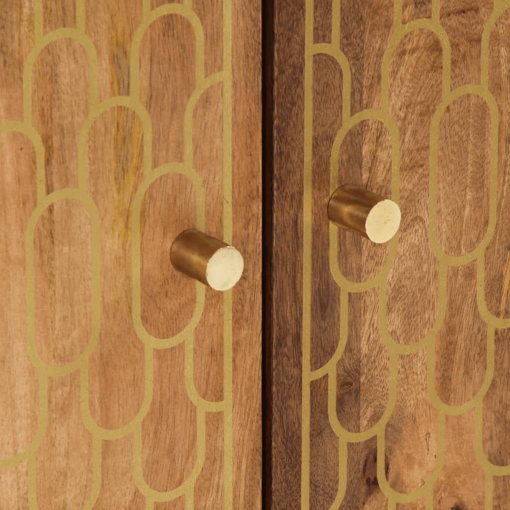 Mobile Lavabo da Bagno 62x33x58cm in Legno Massello di Mango