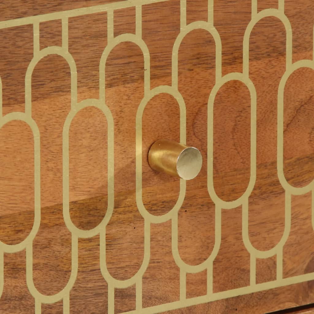 Credenza 40x33x75 cm in Legno Massello di Mango
