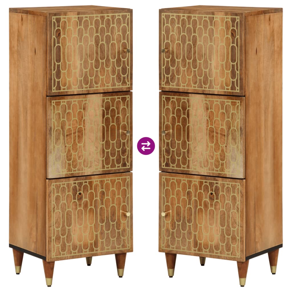 Credenza 40x33x110 cm in Legno Massello di Mango