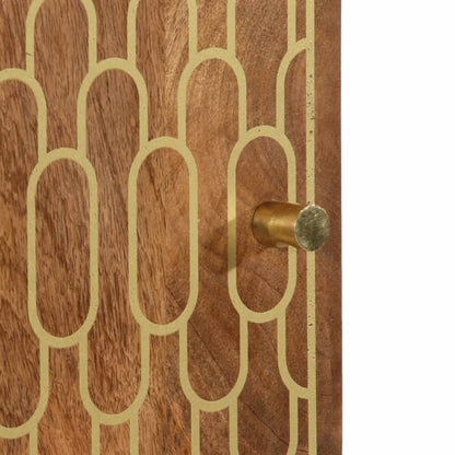 Credenza 40x33x110 cm in Legno Massello di Mango