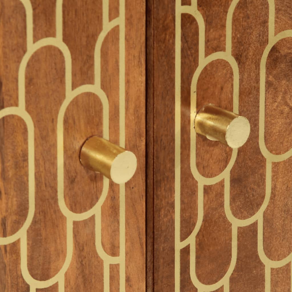 Credenza 60x33x110 cm in Legno Massello di Mango