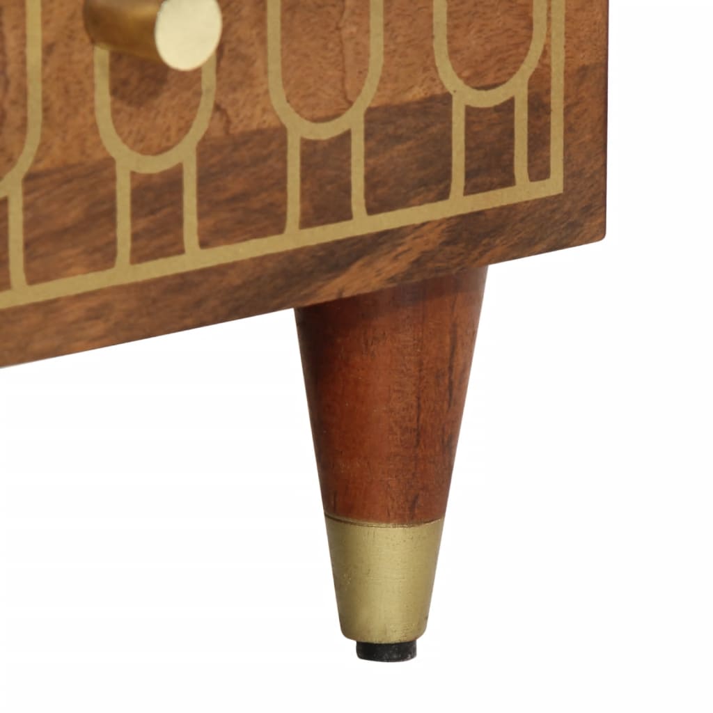 Credenza 60x33x110 cm in Legno Massello di Mango