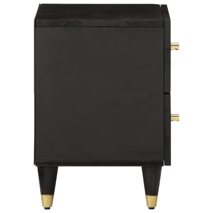 Comodini 2pz 40x33x46 cm in Legno Massello di Mango - homemem39