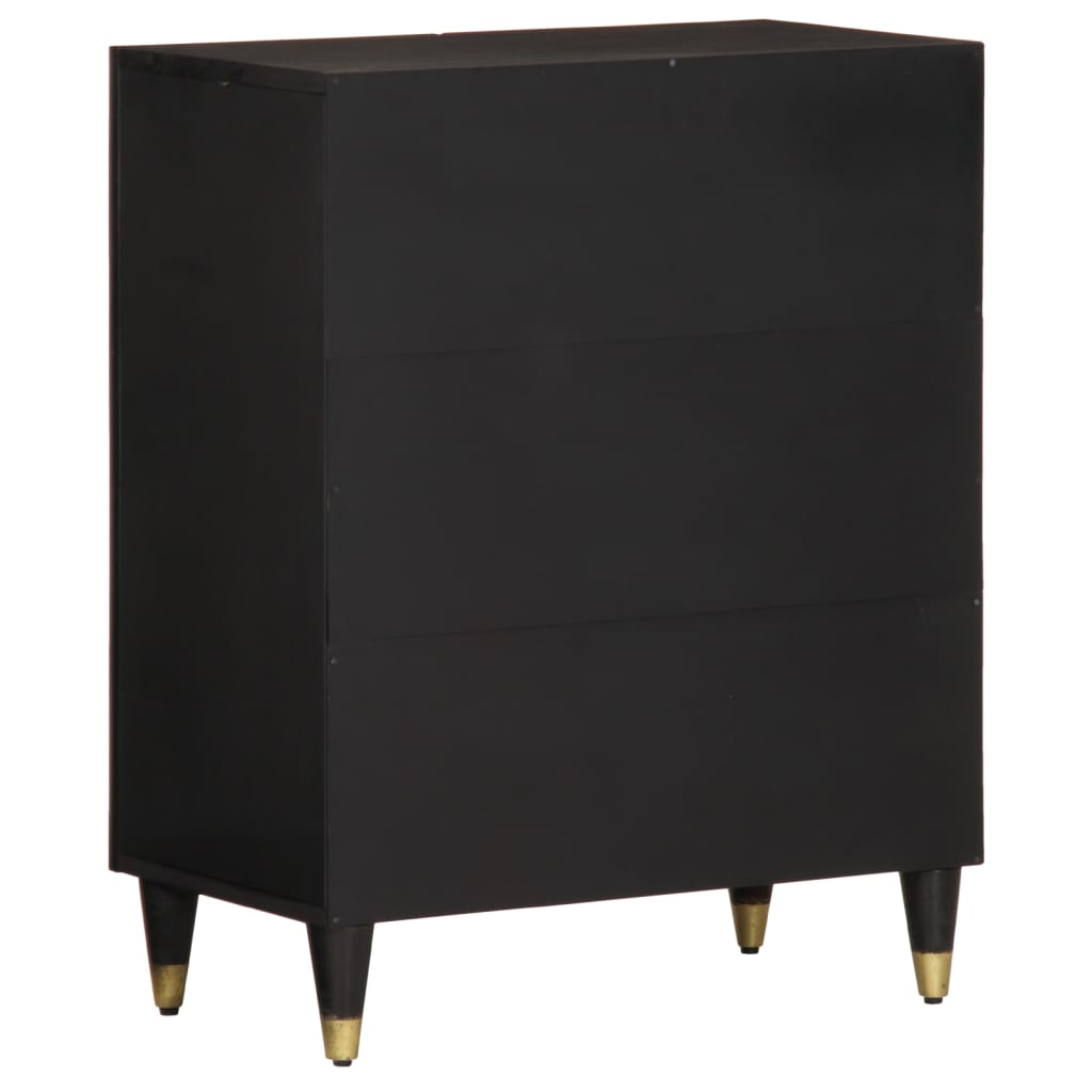 Credenza 60x33x75 cm in Legno Massello di Mango