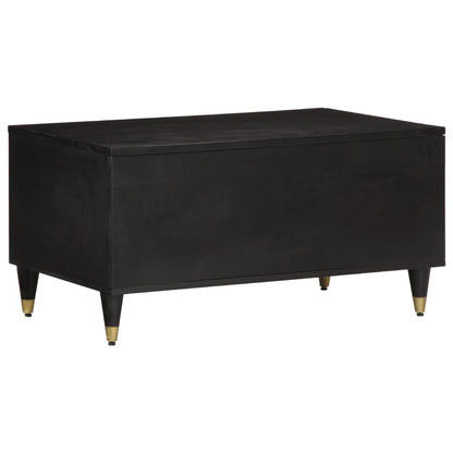 Tavolino da Salotto 80x50x40 cm Legno Massello di Mango | homemem39