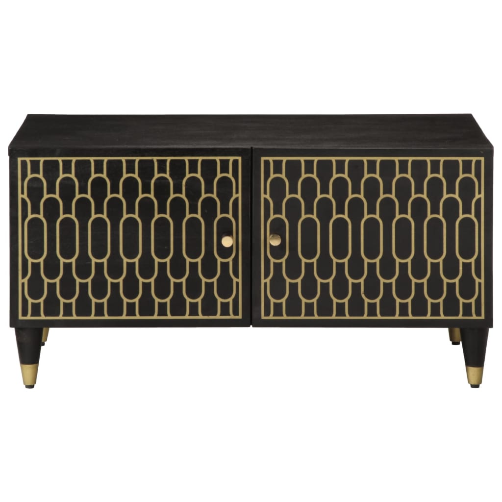 Tavolino da Salotto 80x50x40 cm Legno Massello di Mango | homemem39