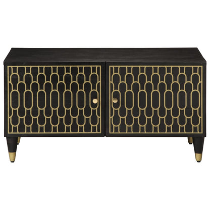 Tavolino da Salotto 80x50x40 cm Legno Massello di Mango | homemem39