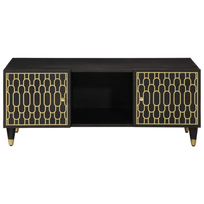 Tavolino da Salotto 100x54x40 cm in Legno Massello di Mango | homemem39