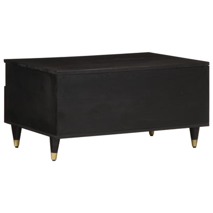 Tavolino da Salotto 80x54x40 cm in Legno Massello di Mango