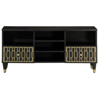 Mobile Porta TV 100x33x46 cm in Legno Massello di Mango - homemem39