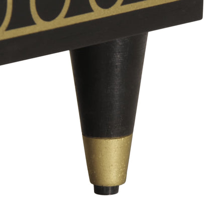 Mobile Porta TV 100x33x46 cm in Legno Massello di Mango - homemem39