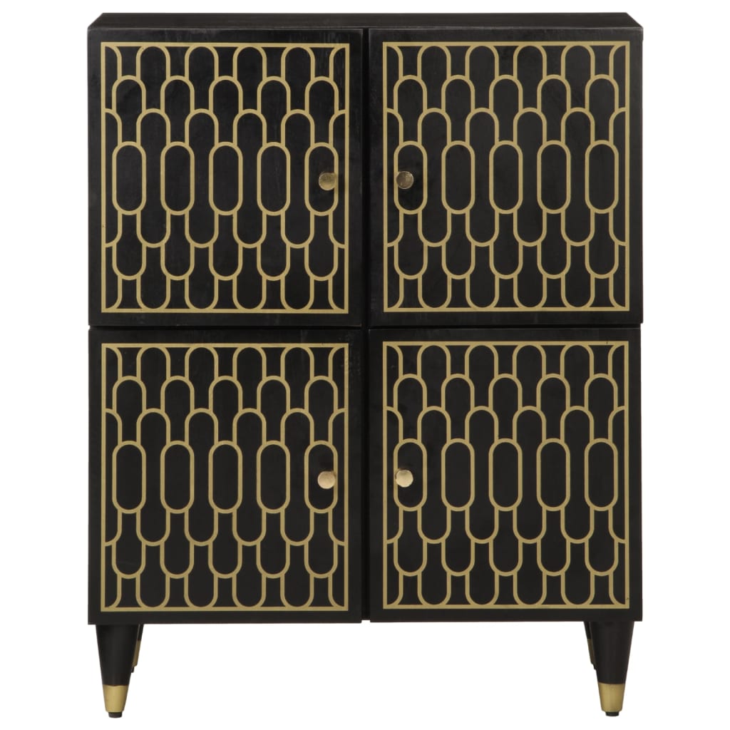 Credenza 60x33x75 cm in Legno Massello di Mango