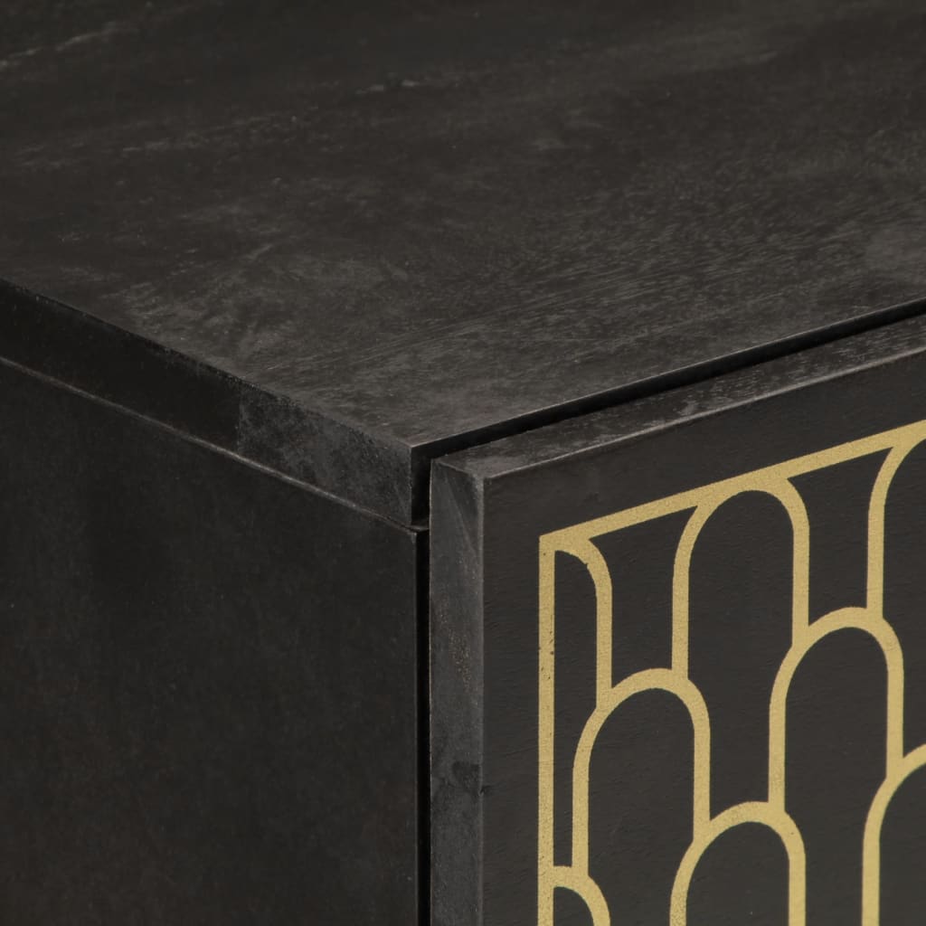 Credenza 80x33x75 cm in Legno Massello di Mango - homemem39