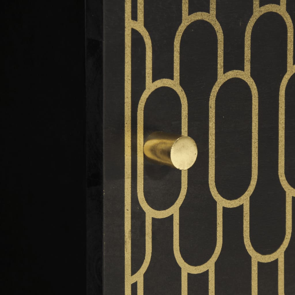 Credenza 80x33x75 cm in Legno Massello di Mango - homemem39