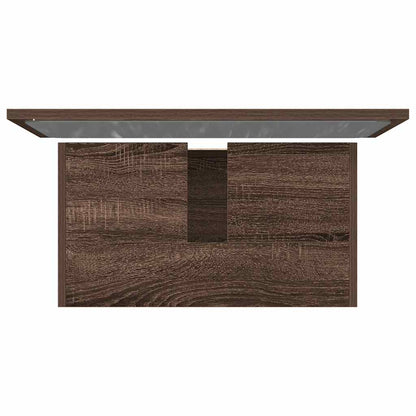 Set Mobili da Bagno 2 pz Rovere Marrone in Legno Multistrato | homemem39