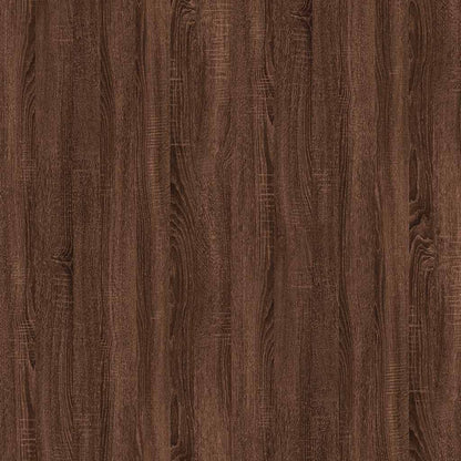 Set Mobili da Bagno 2 pz Rovere Marrone in Legno Multistrato | homemem39